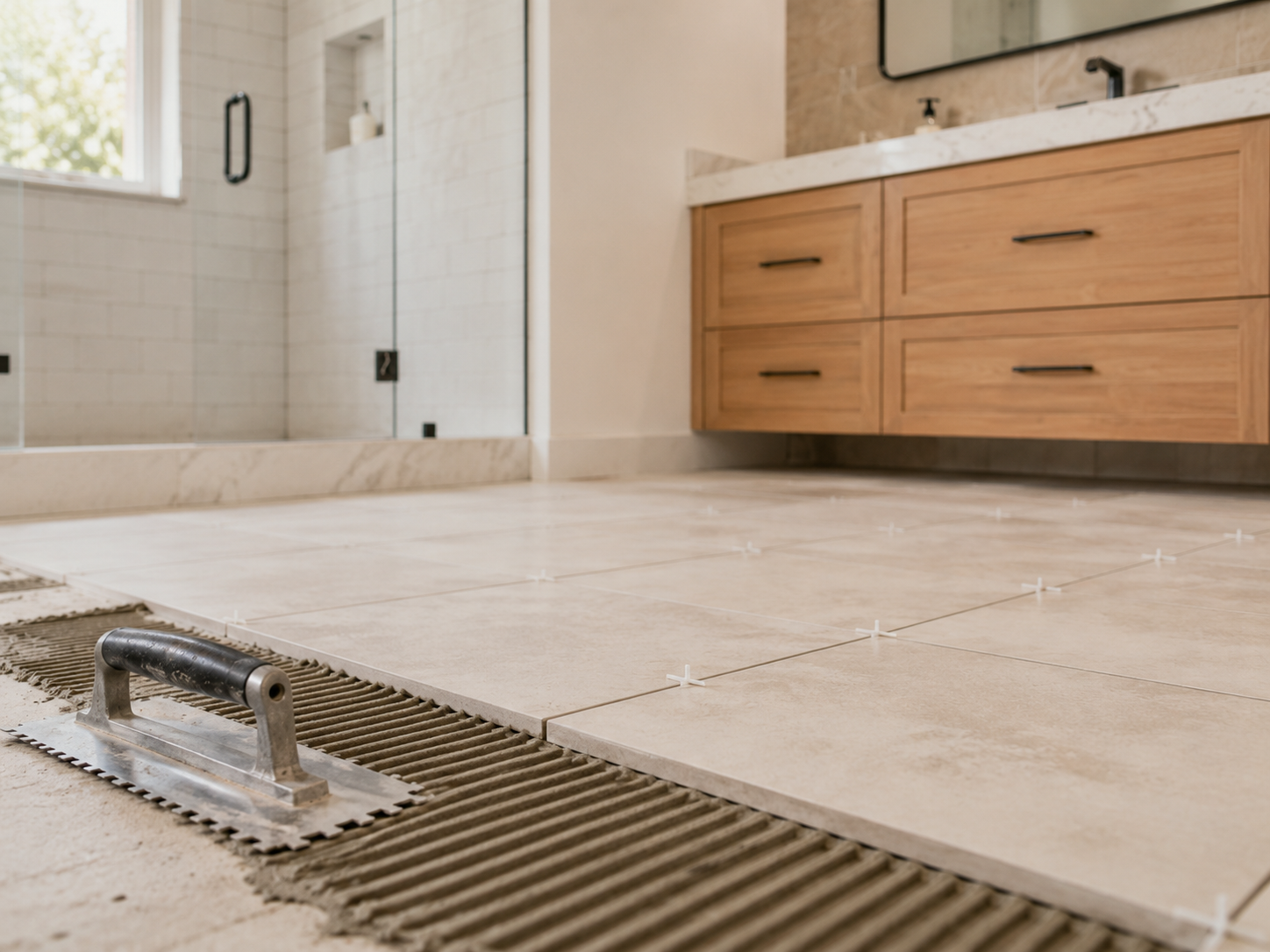 Tile and surface improvement work